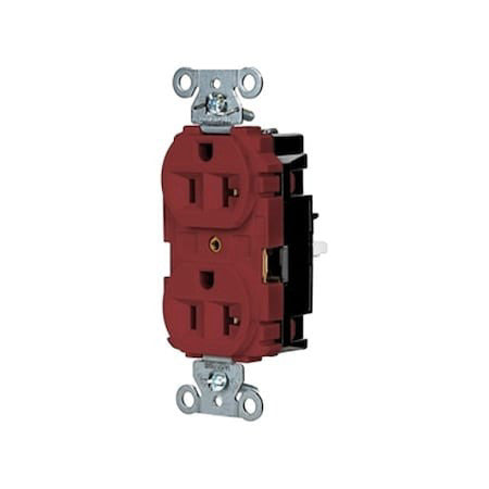 Hubbell Wiring Device-Kellems 5362Str Straight Blade Receptacle, 5-20R, 20 A,