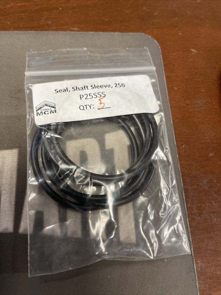 (5) MCM 250 CENTRIFUGAL PUMP SHAFT SLEEVE SEAL O-RING P25SSS **FREE SHIPPING**