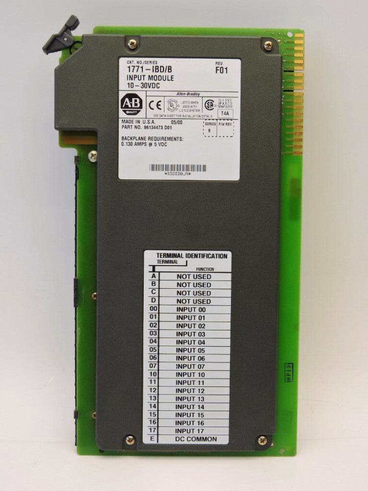 ALLEN BRADLEY 1771-IBD/B 10 - 30 VDC INPUT MODULE SER B REV. F01