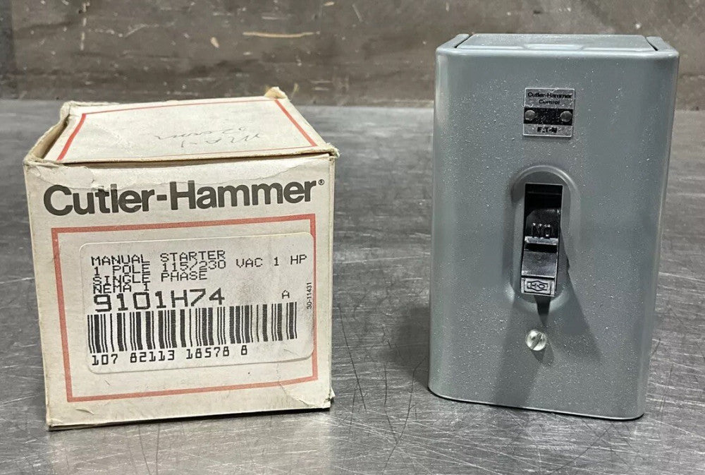 Cutler Hammer Manual Starter 9101H74 1 Pole 1 Phase, NOS Surplus
