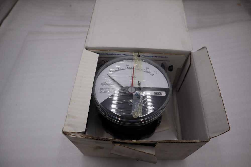 NEW IN BOX WIKA Model A2G-10 Air 2 Guide Differential pressure gauge 0-25 #H995