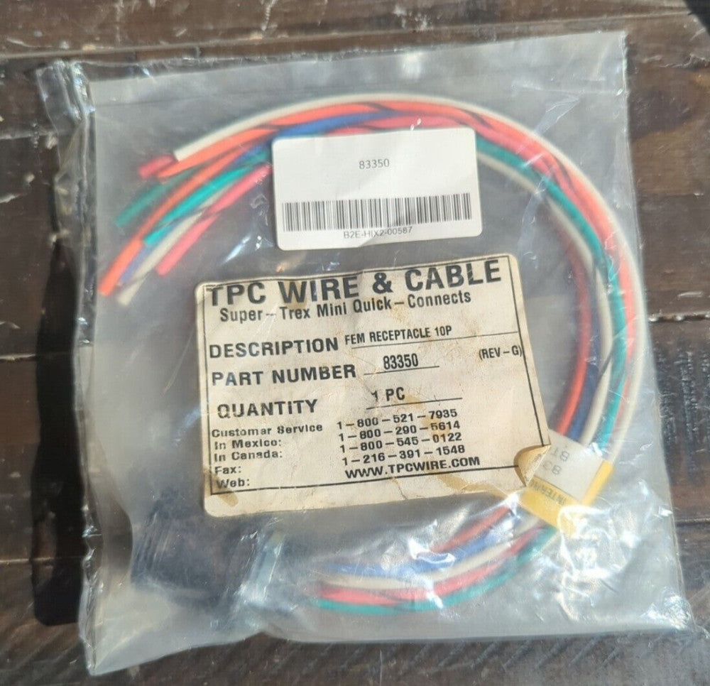 TPC Wire & Cable 83350 Super-Trex Mini Quick-Connect Cable 10 Pin Female