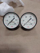 USG MASTER GAUGE CO 0-200 1/8 OBM 2"1/2 FACE STEEL CASE