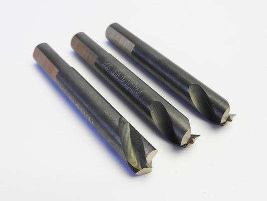 (Lot of 3) HSS 10.0mm HSS 4 Flute Single End End Mill USA