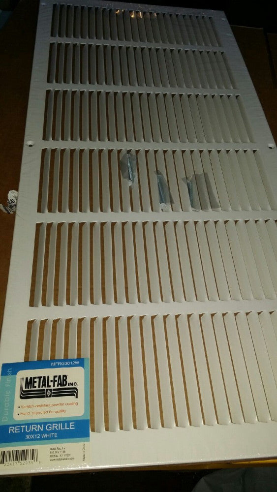 (5) 30" x 12" RETURN GRILLE - Easy Air FLow - Flat Stamped Face