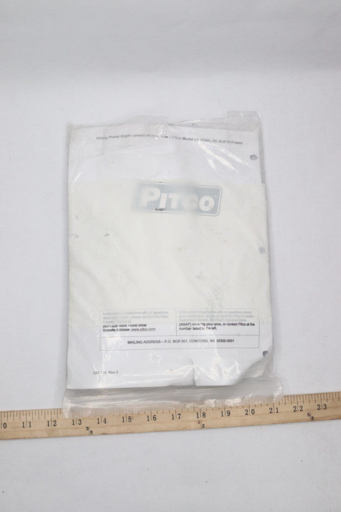 Pitco Fryer Filter Pump Hardware Bag for Replacement Only KF-SG6H