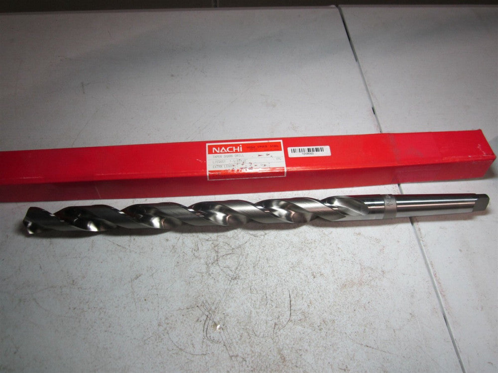 Nachi (1059360) 1-1/32" Size 3MT 118° 18" OAL High Speed Steel Taper Shank Drill
