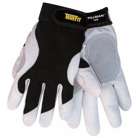Tillman 14702X Truefit Top Grain Work Gloves, Goatskin/Spandex, Unlined, Wing
