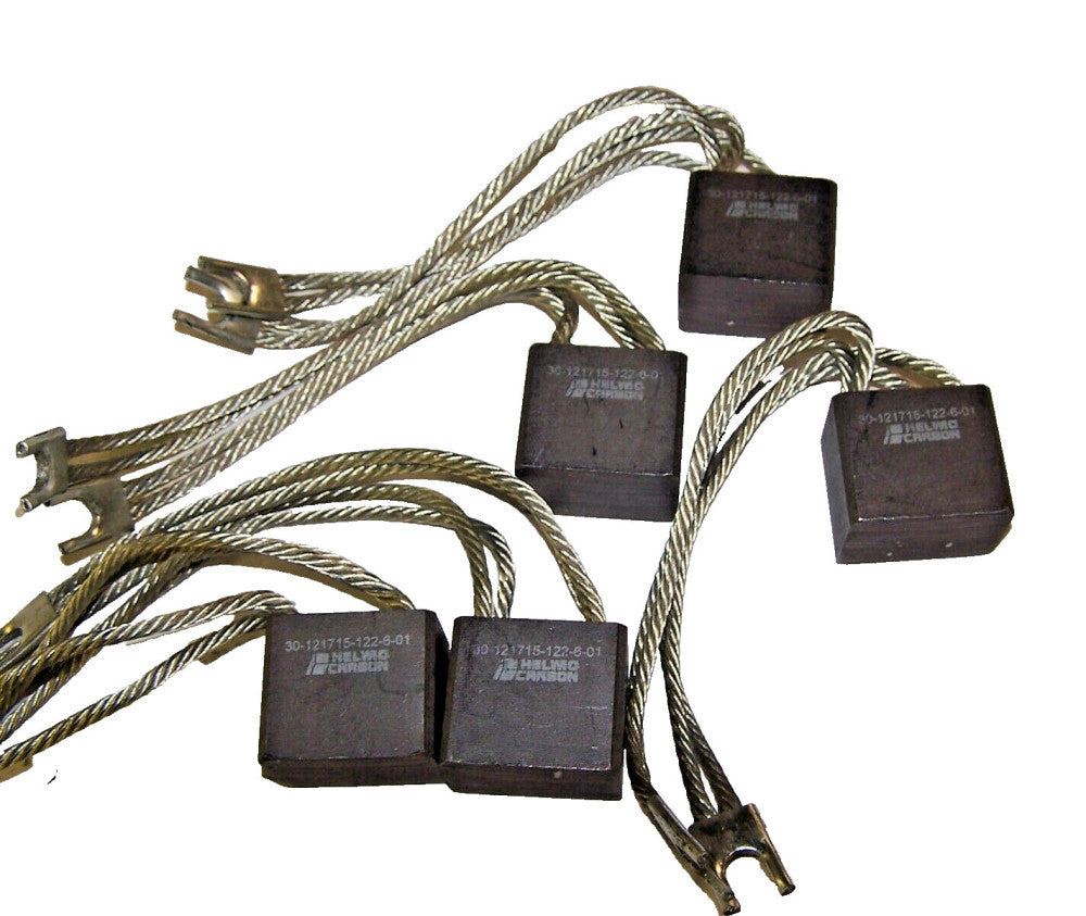 5) NEW HELWIG CARBON MOTOR BRUSHES  30-121715-122-6-01  LOT OF 5