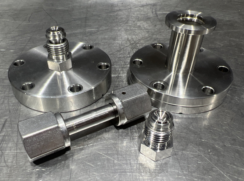 Nos MDC Mfg. Inc Vacuum Pipe Fitting Stainless Steel. See Pics For Dimensions