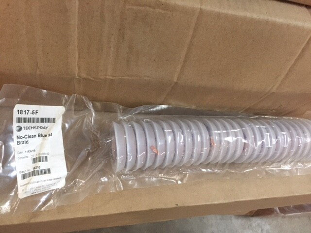 (25 pack) Techspray 1817-5F No-Clean Wick Blue #4 Braid 5FT (NEW)