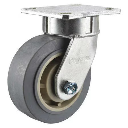 Zoro Select P24s-Prp040k-14 Swivel Plate Caster,Ball,Steel