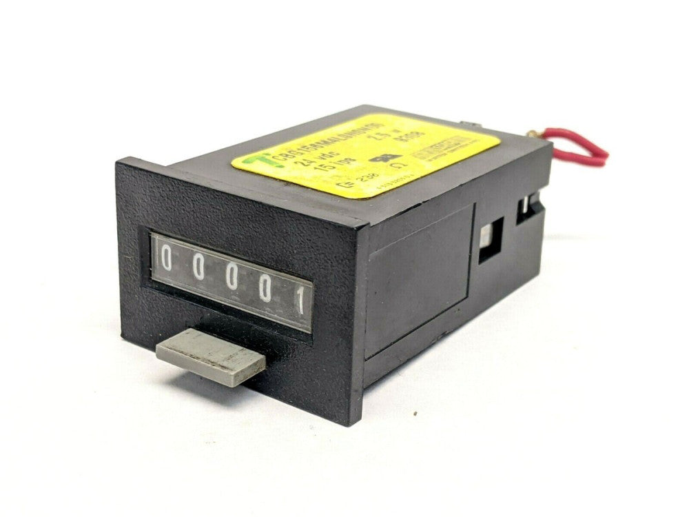 Saia CBG156M4L0N0N00 Electromechanical Counter 5 Digit Manual Reset 24VDC