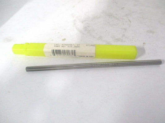 (433-0.2025) 0.2025" x 1-1/4" x 5" OAL 6-Flute High Speed Steel Chucking Reamer 
