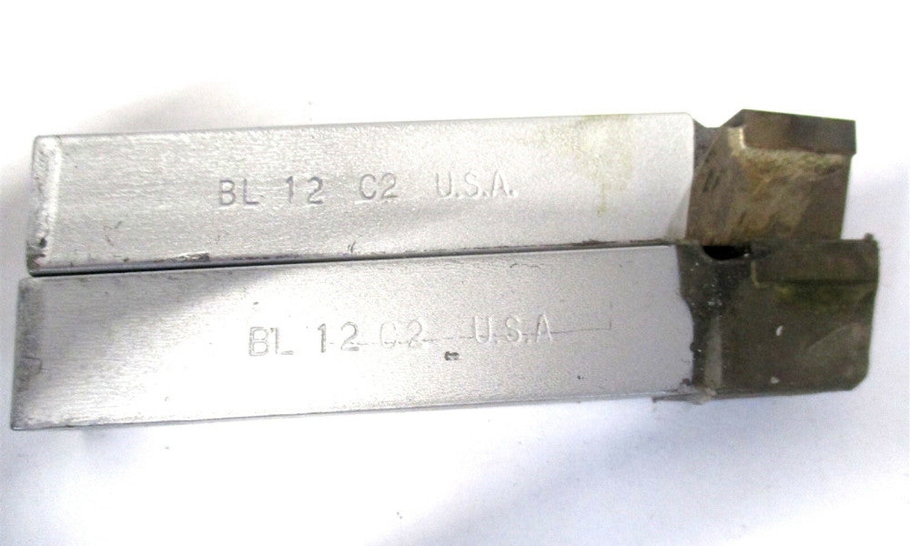 Made in USA (BL-12) 3/4 x 4-1/2 15° LH Carbide Single Point Tool Bit - 2 QTY