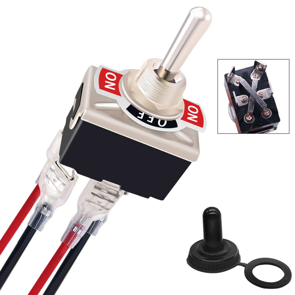 4 Pin Reverse Polarity Momentary 12V Rocker Toggle Switch DPDT (On)Off(On) Mot