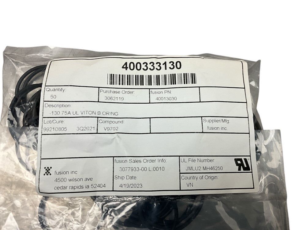 50PCS USA Sealing 40013030 O-Ring -130 75A UL VITON B ORING