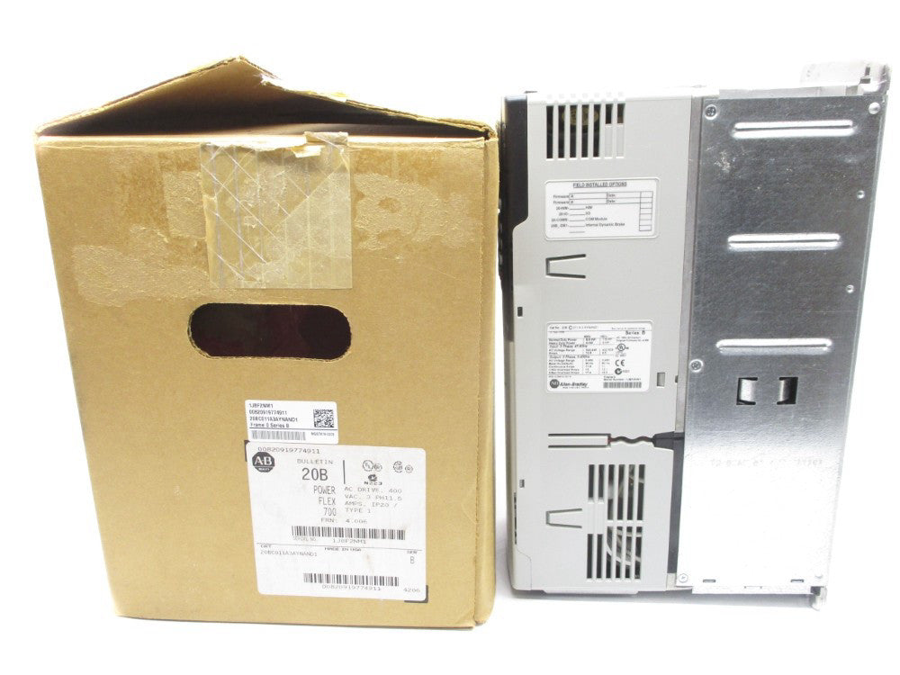 ALLEN BRADLEY 20BC011A3AYNAND1 SER. B F/W 4.006 (BR/WH) NSMP