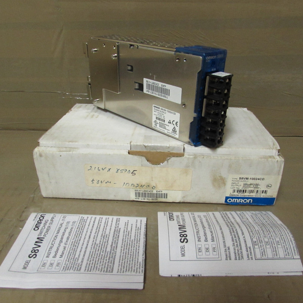 OMRON, S8VM-10024CD POWER SUPPLY 100/240V 24VDC/4.5A, NEW IN BOX!! MAKE OFFER!!