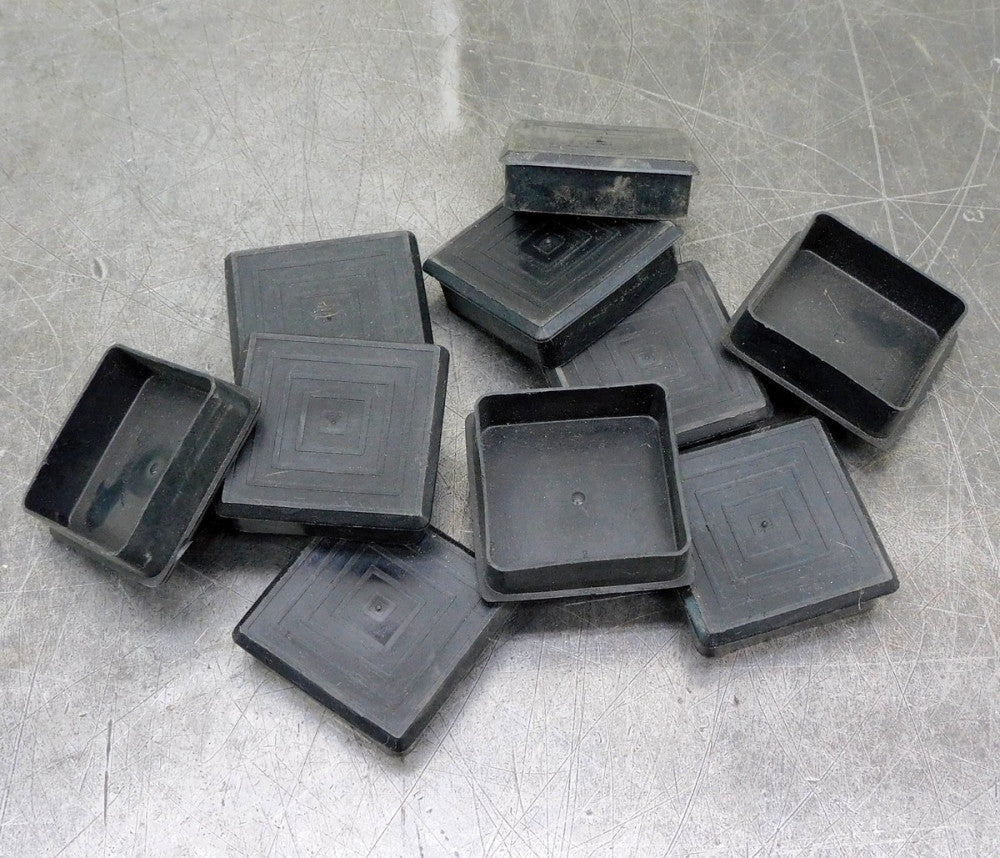 Caplugs Square Head Plug 2" DIA 1/2" Length Black Polyethylene Lot of Ten (10)