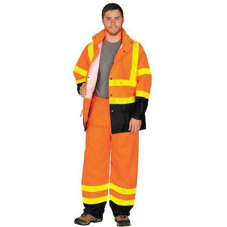 Kishigo Rw101-4X-5X Rainsuit, Polyester/Polyurethane, 6.2 Mil Thick, Packable