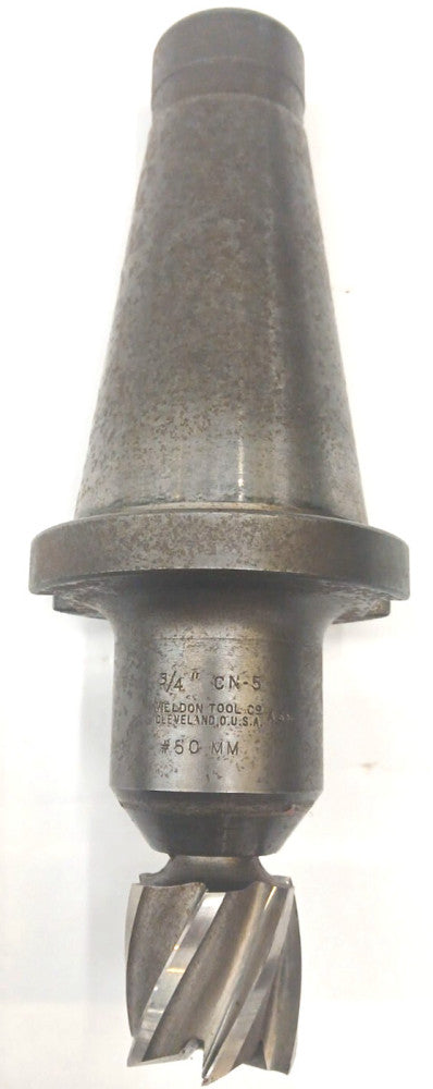 WELDON TOOL CO 3/4 IN. CN-5 A68 #50 MM SHANK TAPER CAT 50 TOOL HOLDER PROJ 3-7/8