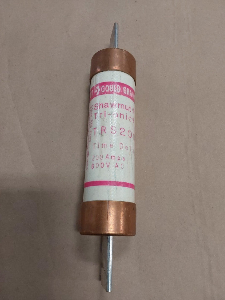 Gould Shawmut 200 Amp 600V Fuse TRS200R Time Delay