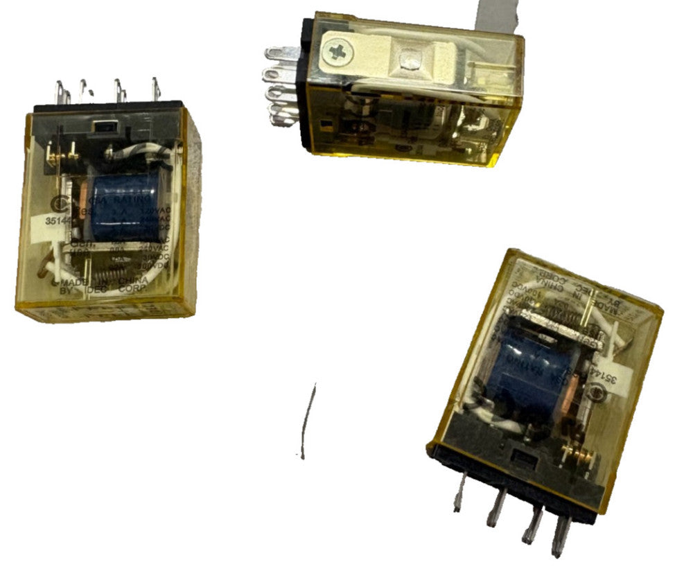 IDEC GENERAL PURPOSE RELAY CONTACT, 120V, 3AMP, MADE IN CHINA, 8 PINS FOR PLUG