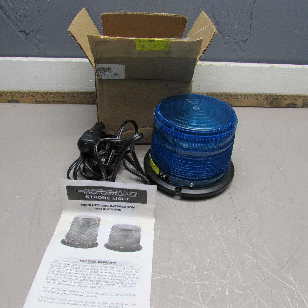 METEOR LITE 22009 STROBE LIGHT ,12-24VDC, *BLUE*, NEW IN BOX! MAKE OFFER!