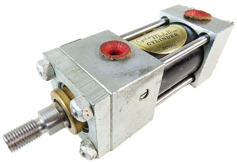 Schrader 30050-0010 Gold Medallion Pneumatic Cylinder  1 1/2" Bore 1" Stroke NEW