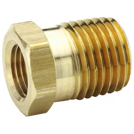 Parker 209P-8-4 Hex Bushing Brass Bushing, 1/4 In Female Npt X 1/2 In Male Npt