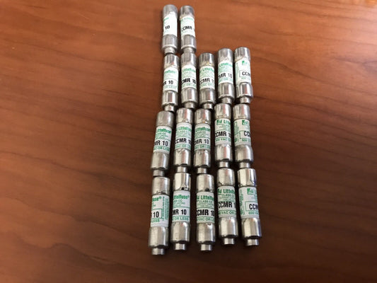 (Lot of 17) Littelfuse CCMR 10 Class CC Fuse 10A 600Vac