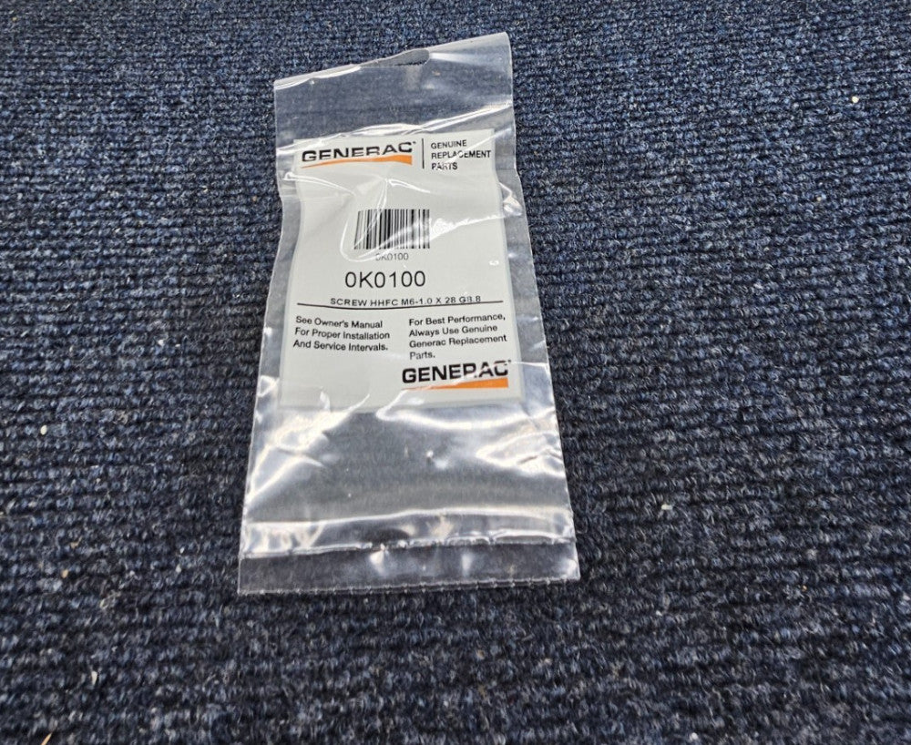 (QTY 20) Generac Part# 0K0100, Screw HHFC M6-1.0 X 28 G8.8