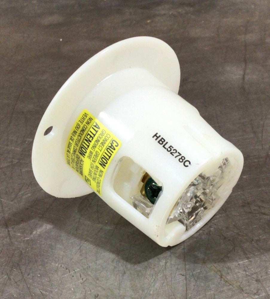 Hubbell Hbl5278c Flanged Inlet, Panel Mount, Inlet Outlet,