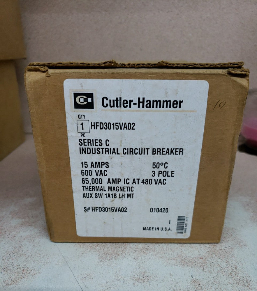HFD 65K Circuit Breaker w/ Aux HFD3015VA02 15A 3P