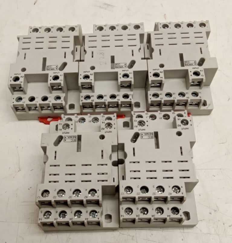 EATON D7PAD Relay Socket (Lot Of 5)