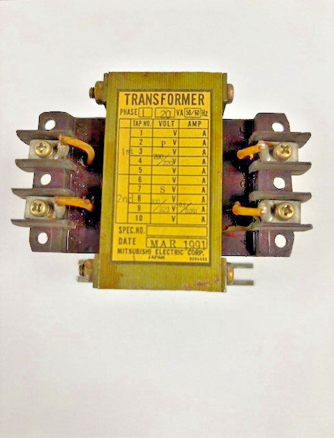 MITSUBISHI BT-4727 TRANSFORMER 1PH 20VA 50/60HZ