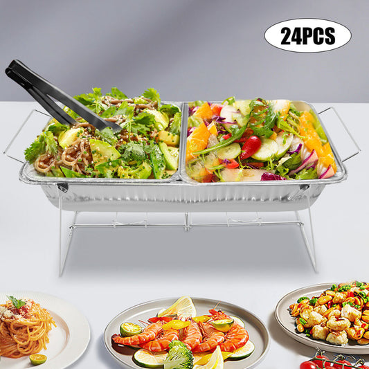 24 PCs Chafing Wire Rack Buffet Stand Full Size Chafing Food Warmer Dish Stand