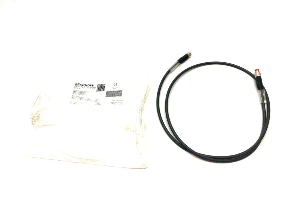 Beckhoff ZK2020-3132-0010 Double Ended Power Cable 1m M8 4-Pin 017946