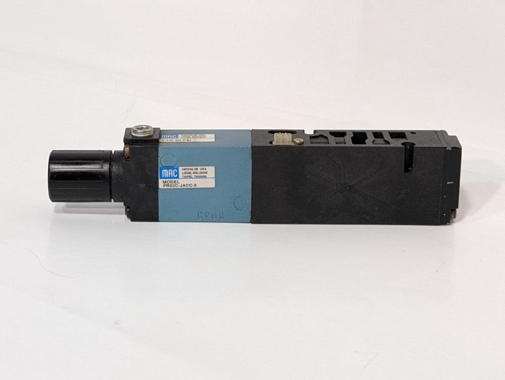 MAC PR92C-JACC-9 Solenoid Valve 4-Way Spool 92 Series Regulator 0-30 PSI