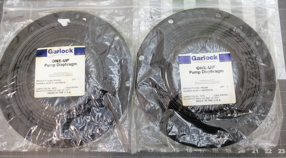 (2) Wilden Sandpiper AODD 2” Warren Rupp Pump Diaphragms PA0085 Garlock [A7B4]