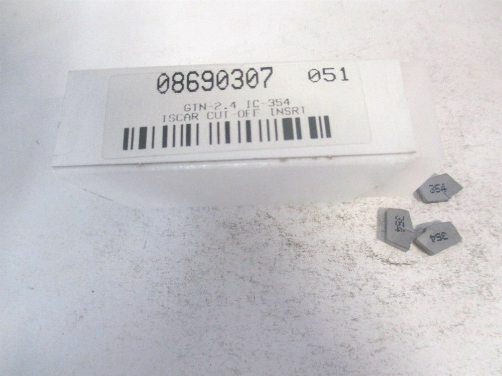 Iscar (6093945) GTN 2.4 IC354 Grade Carbide Cutoff Insert - Pack of 3