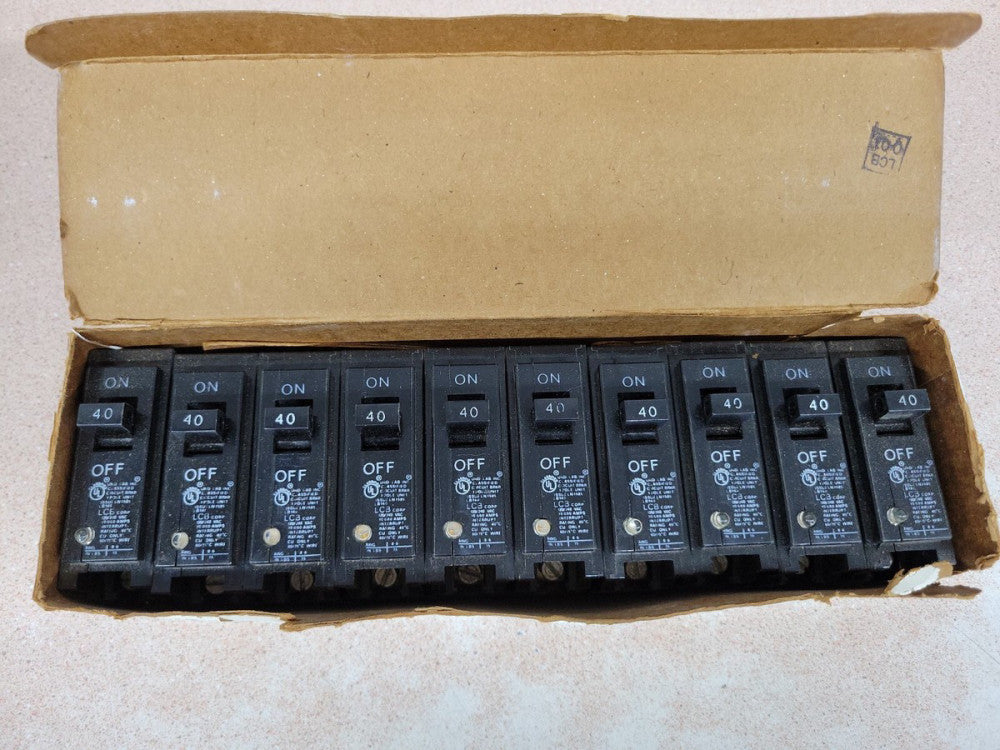 box of 10 LCB Light Breaker LB140 1P 40a Type BR BQ BJ HQP QP QT THQL THQP MP 