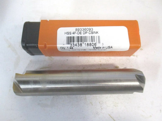 (18806) 3/4" x 3/4" x 3-1/2" OAL 120° High Speed Steel 4 Flute Countersink 
