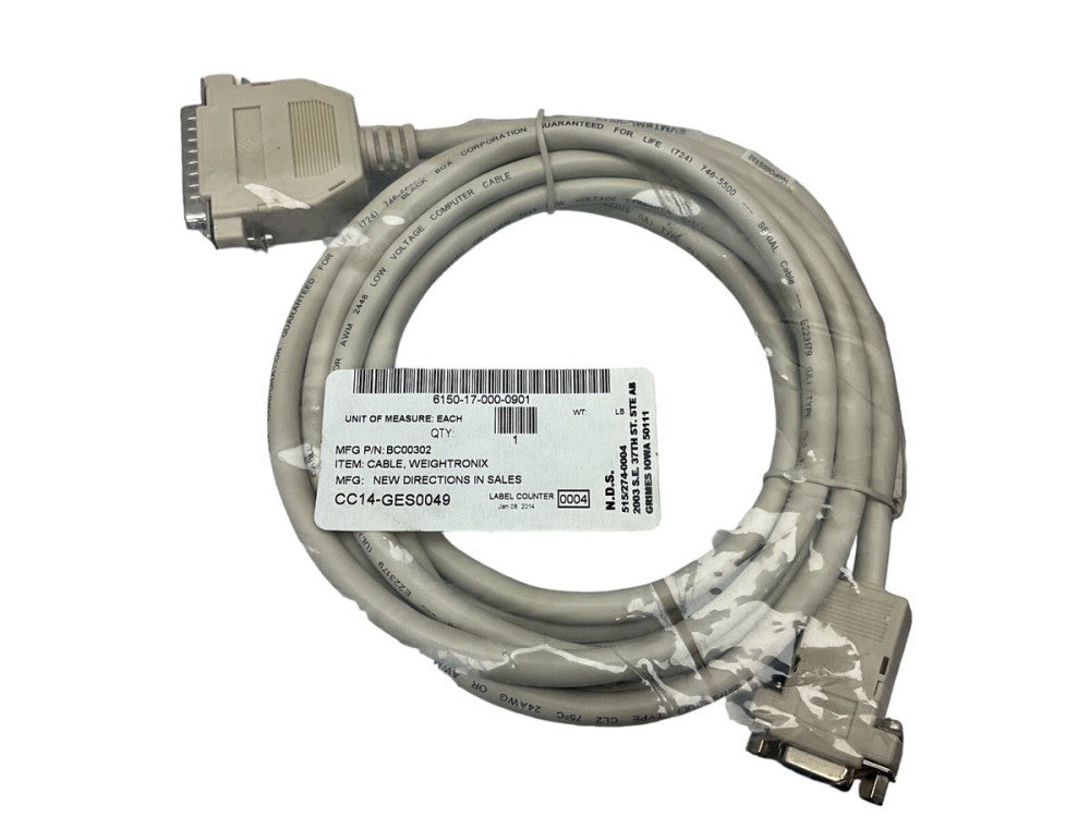 BC00302 CABLE, WEIGHTRONIX, E223179 TYPE CL2