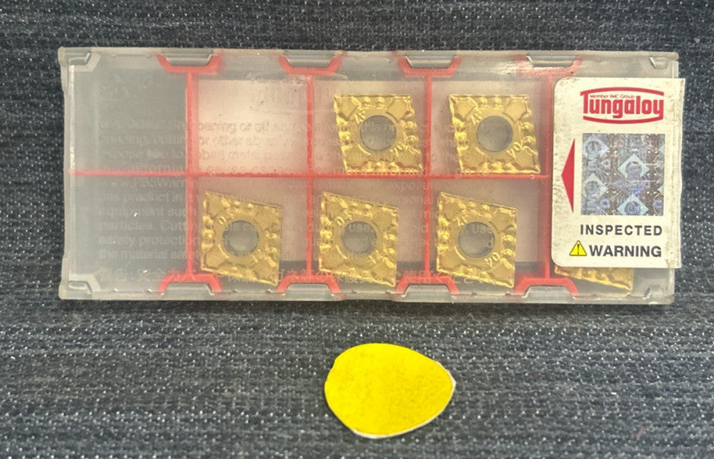 TUNGALOY INDEXABLE DRILL INSERT CNMG 431 ZF GT9530  LOT OF 7