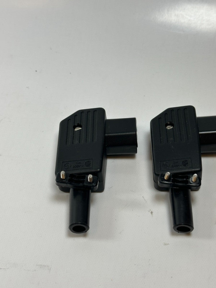 Schurter 8943LW AC Power Entry Module 90° 10A 250V Black (Lot of 2) New