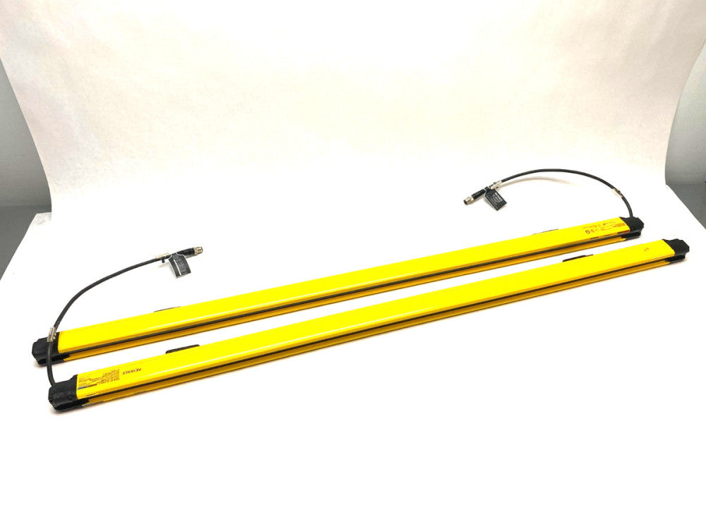Keyence GL-R30F Safety Light Curtain Set, Finger Protection Type, 103 Opt. Axes