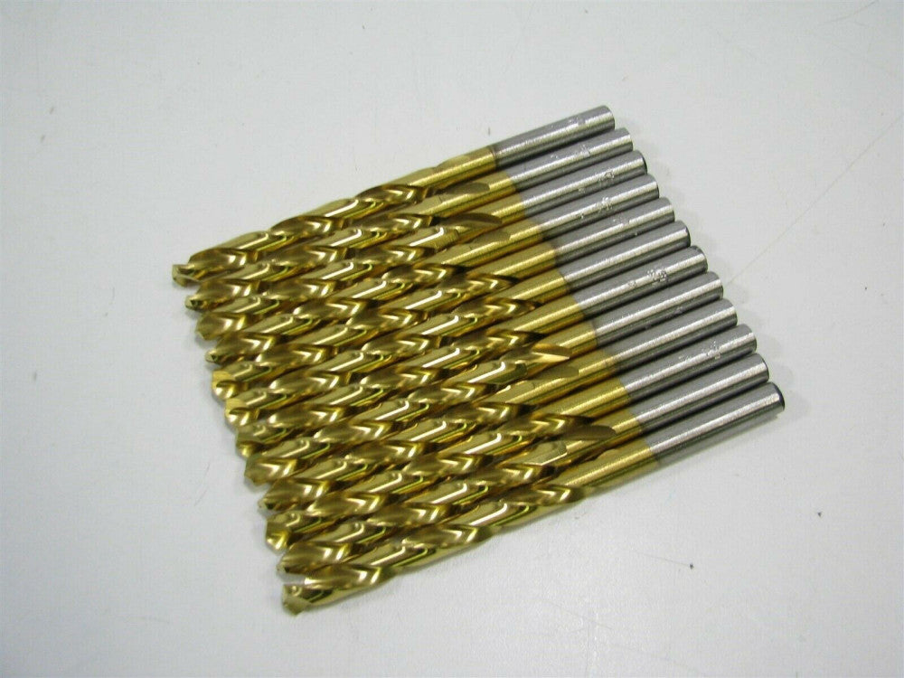 .2770" x 2-1/2" x 3-3/4" TiN HSS Jobber Length Letter "J" Drill Bits Qty-12