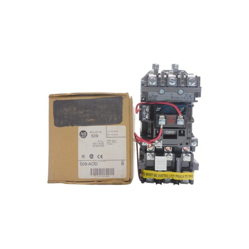 ALLEN BRADLEY 509-AOD SER. B 110/115-120V 18A (BR/WH) NSMP